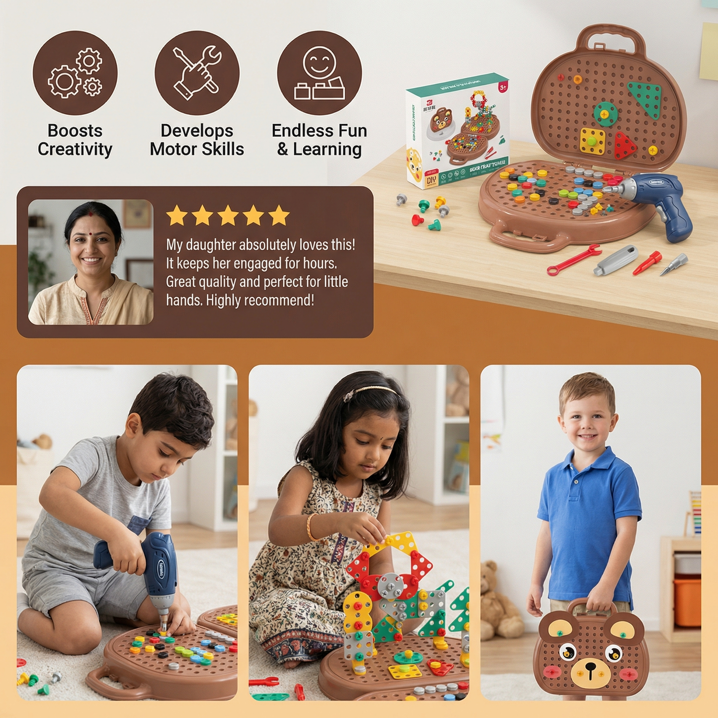 Bear Box For Little Craftsmen