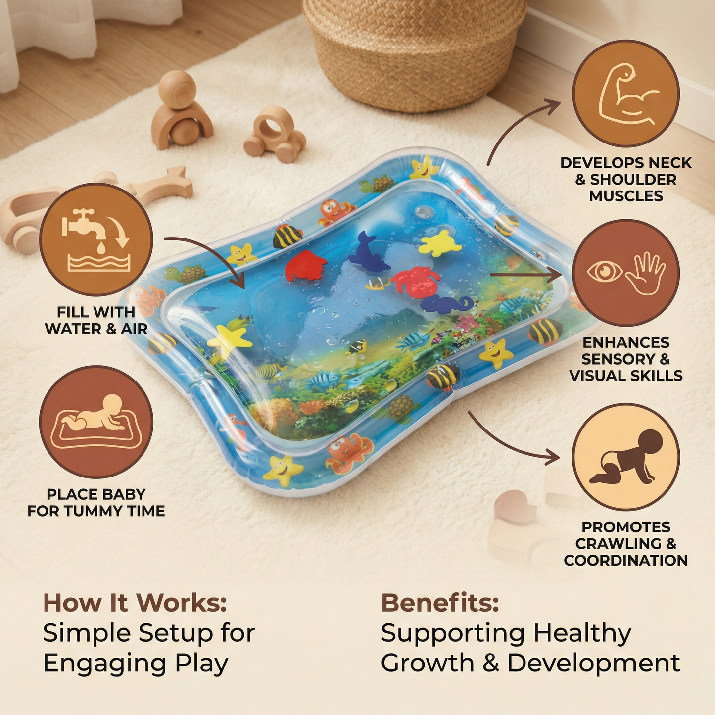 Water Mat – Tummy Time for Babies