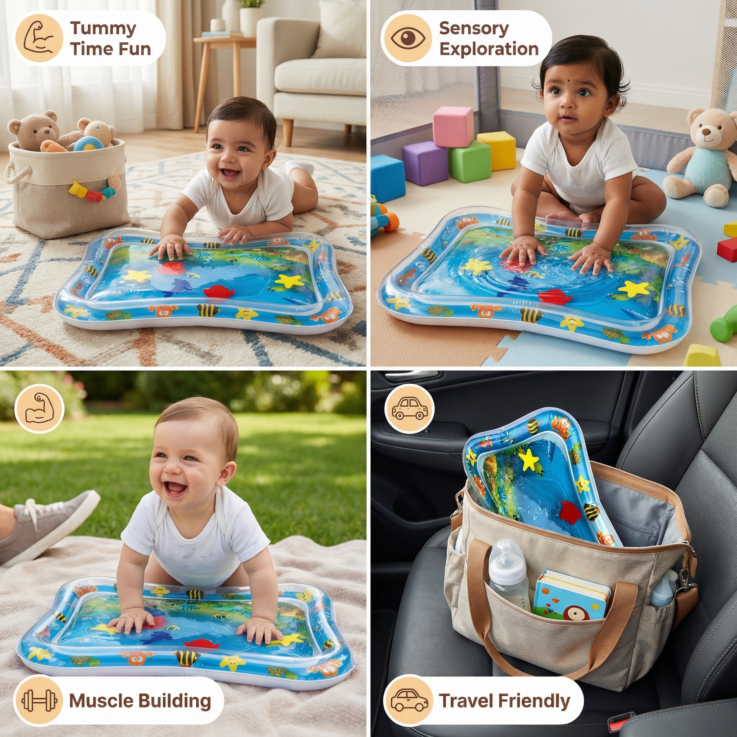 Water Mat – Tummy Time for Babies