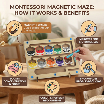 Montessori Magnetic Maze