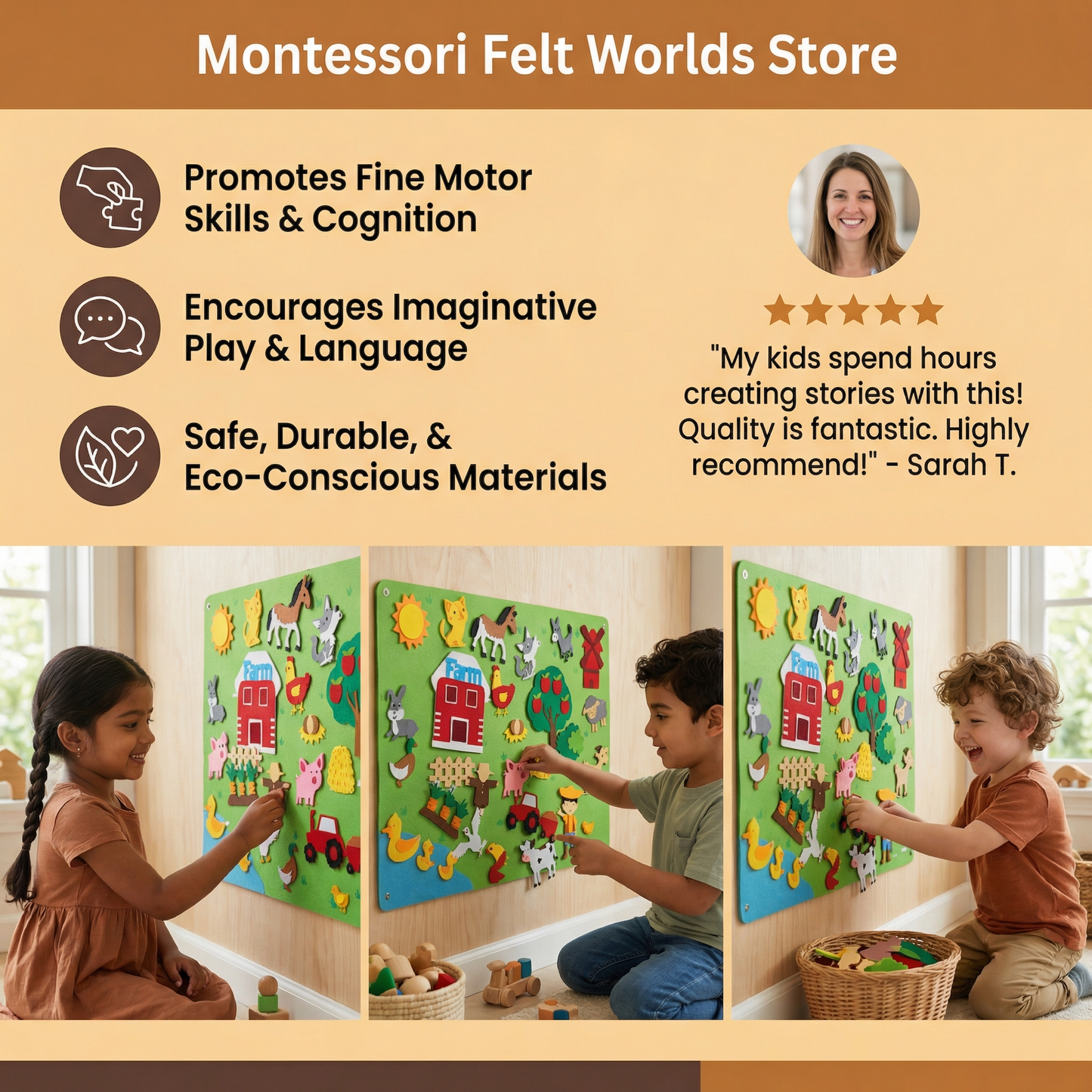 Montessori Felt Worlds