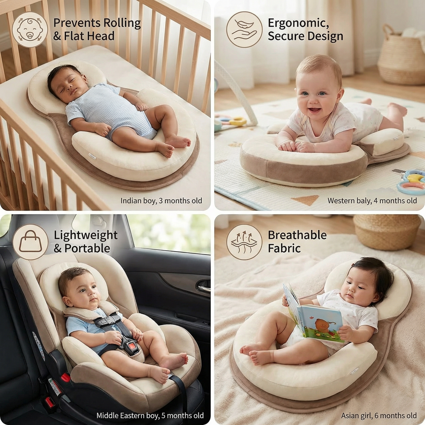 Safe Baby Support Pillow