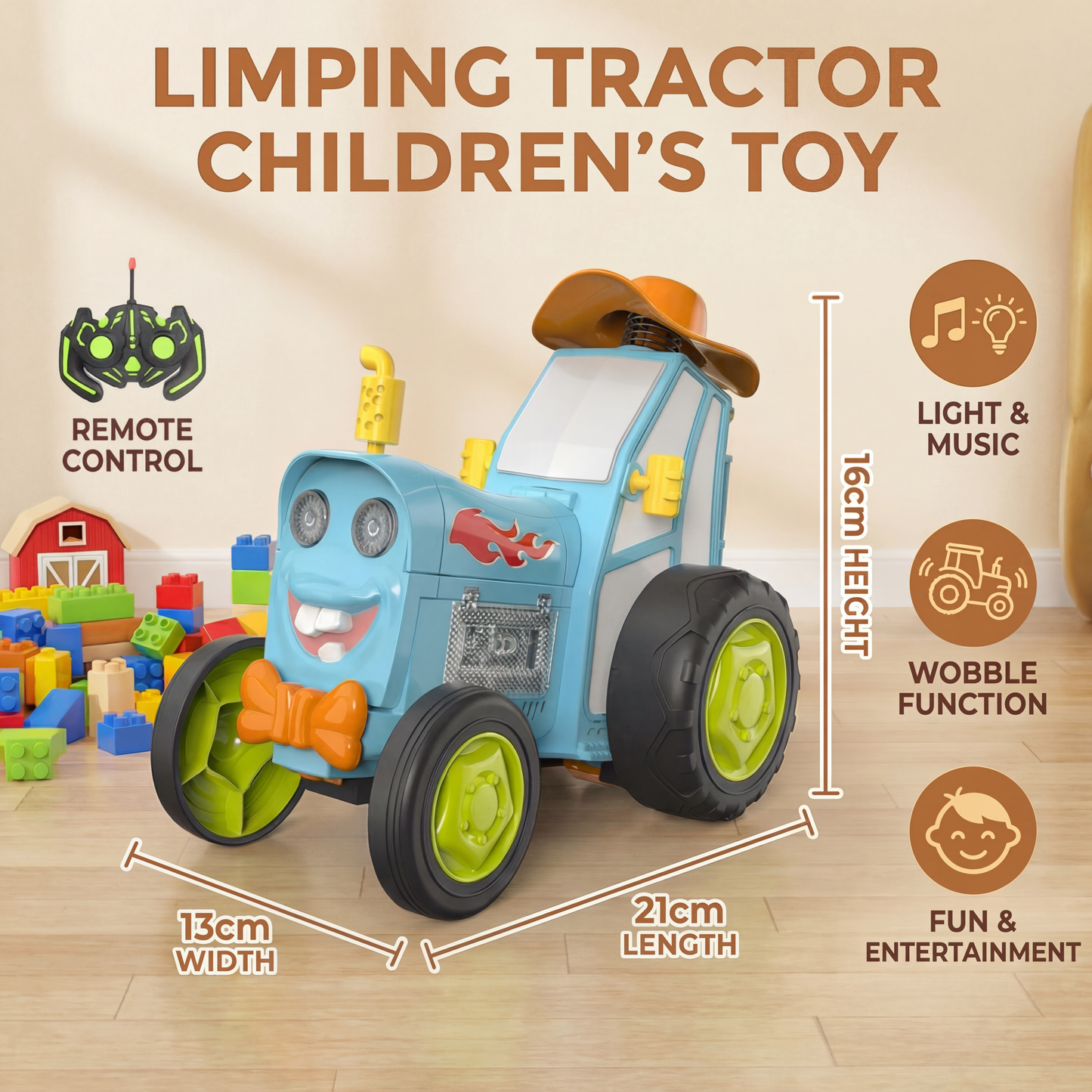 Limping Tractor Children's Toy