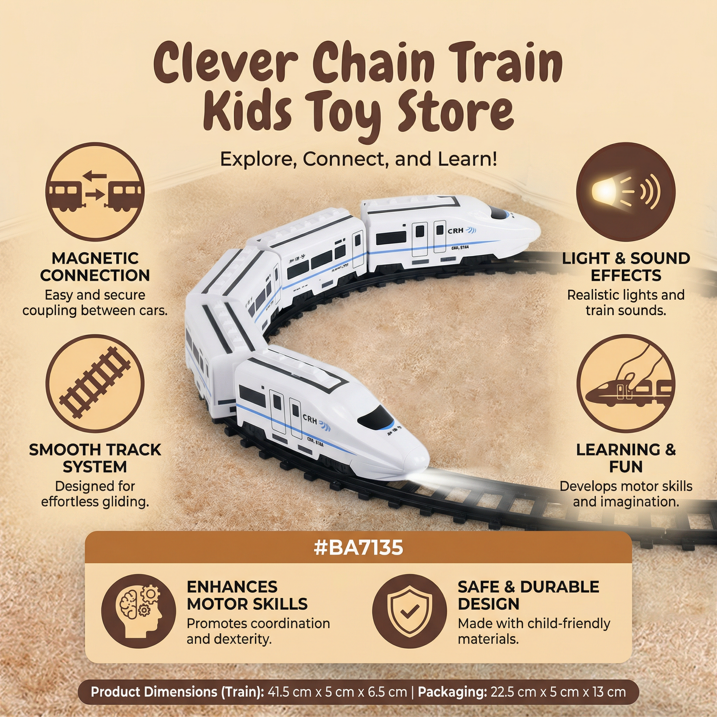 Clever Chain Train Kids Toy