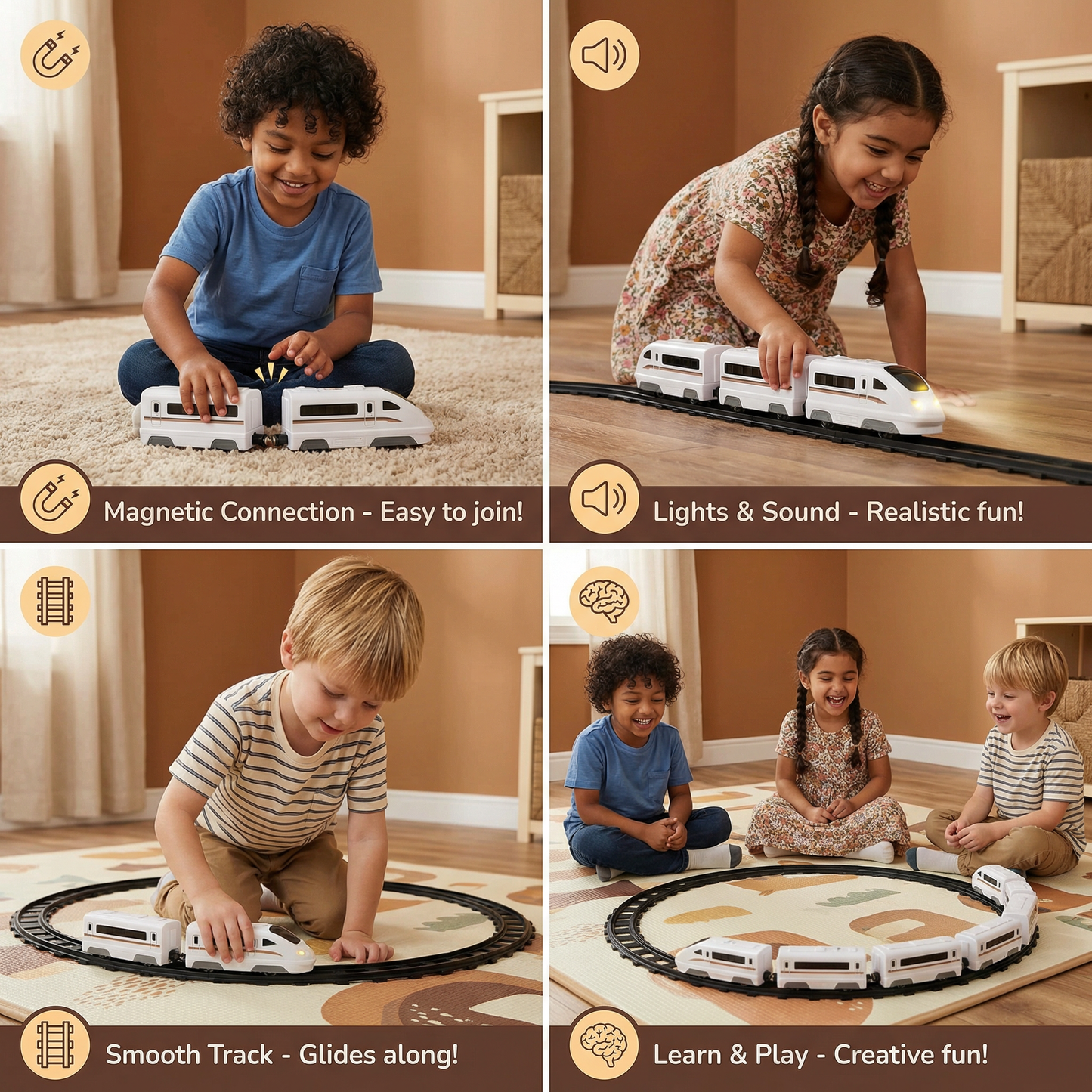 Clever Chain Train Kids Toy