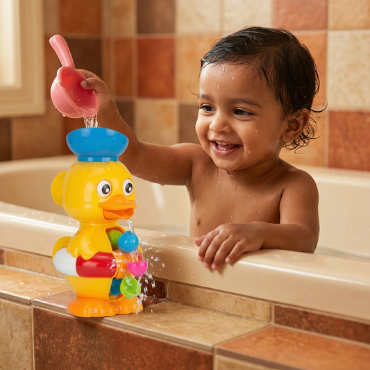 Water Wheel Rubber Duck Toy