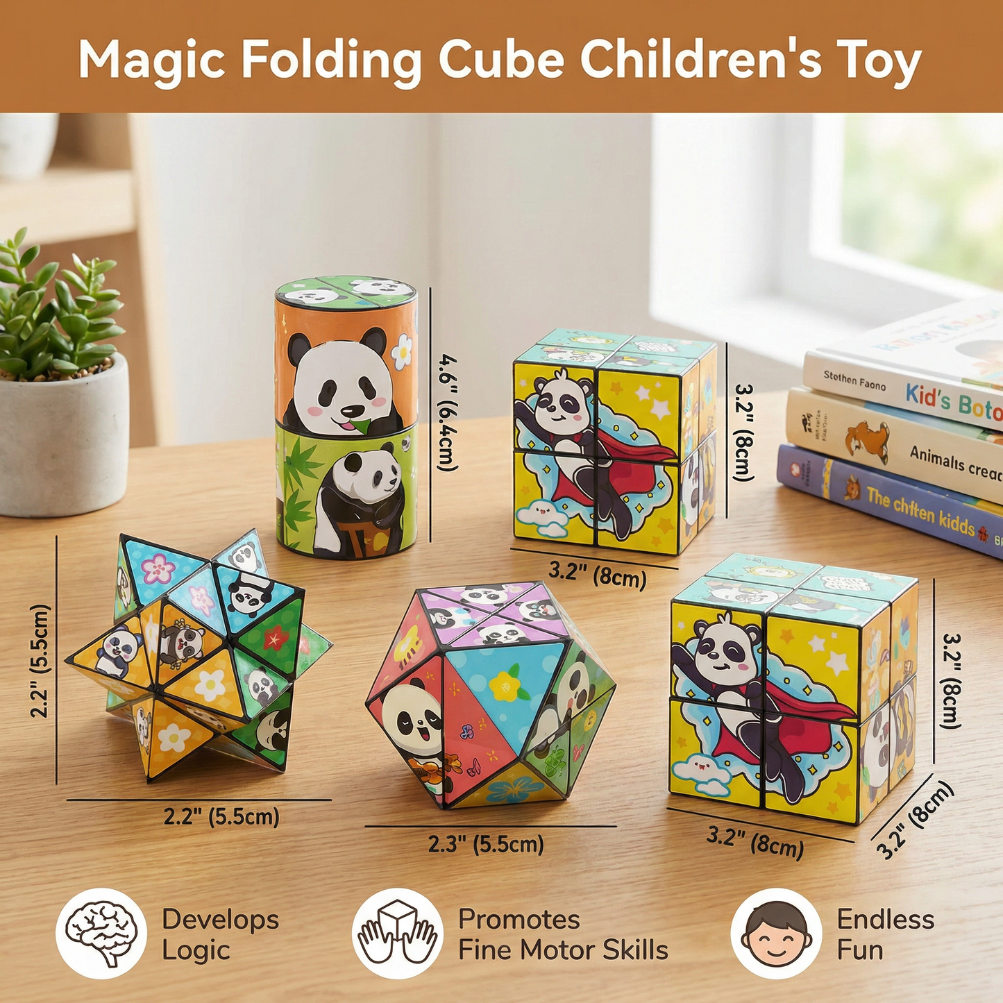 Magic Folding Cube Children's Toy