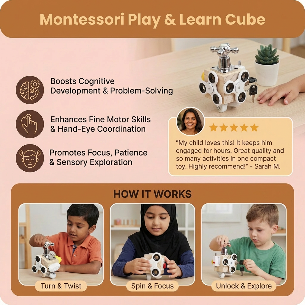 Montessori Play & Learn Cube