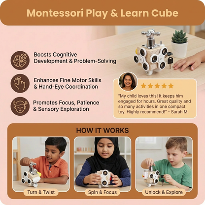 Montessori Play & Learn Cube