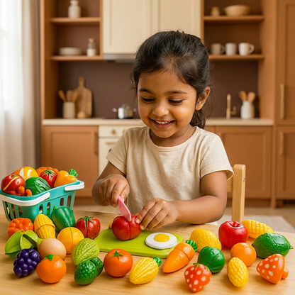 Fruit and Vegetable Cutting Playset
