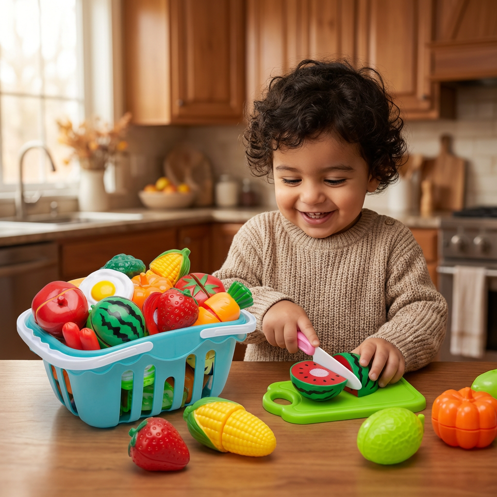 Fruit and Vegetable Cutting Playset