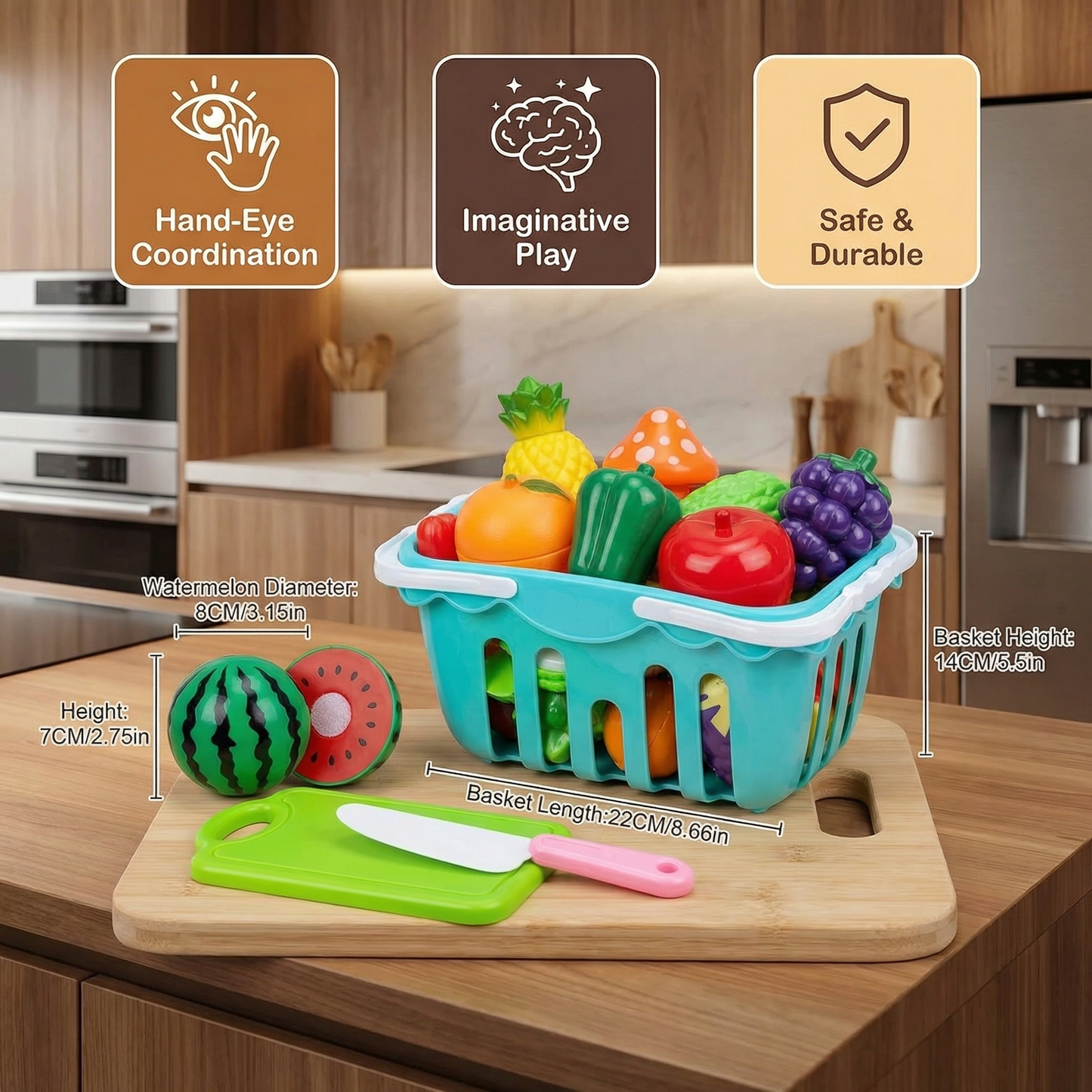 Fruit and Vegetable Cutting Playset