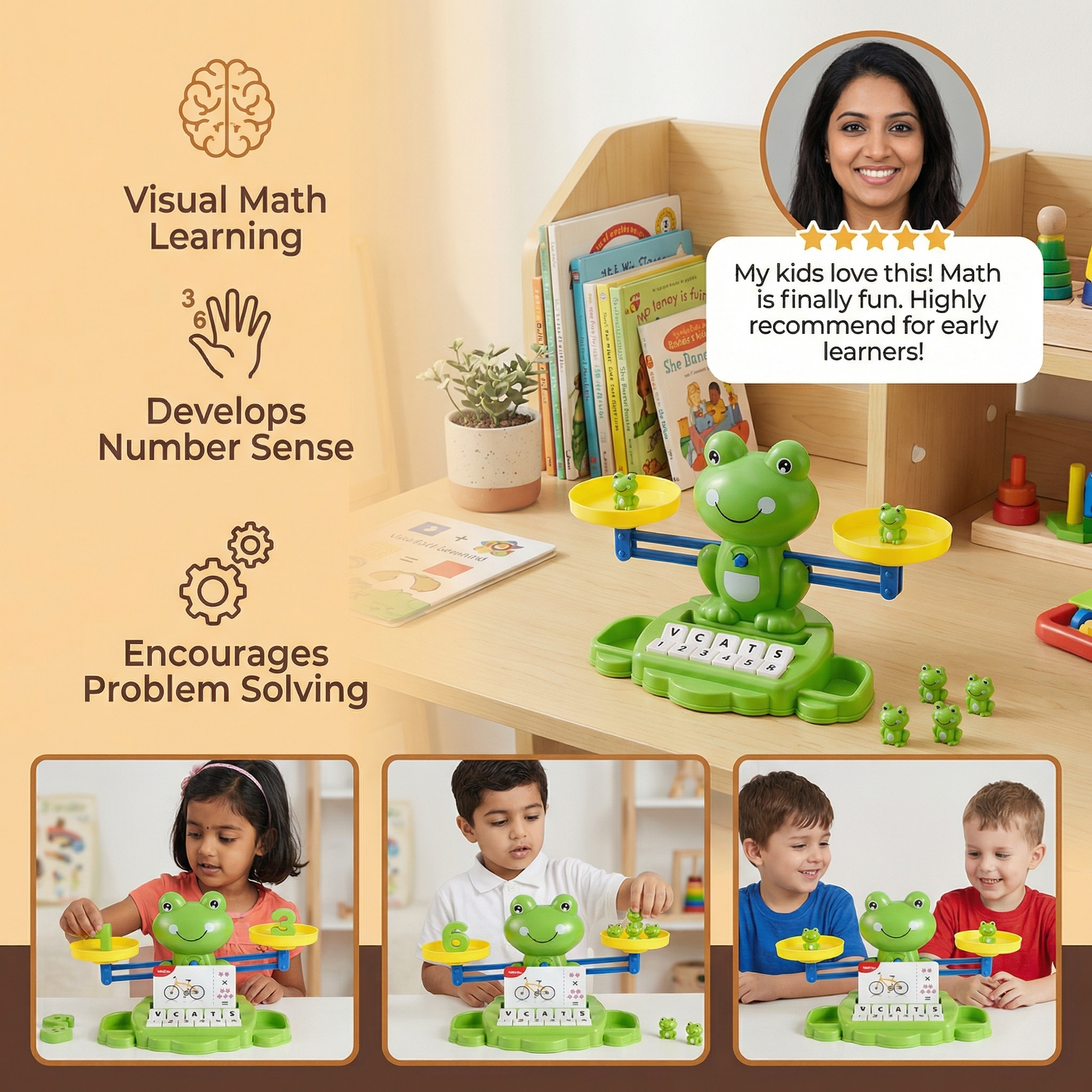 Educational Frog Balance Kids Toy – Making Math Easy!