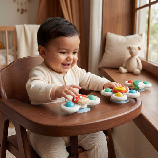 Cute Suction Cup Spinning Toy for Babies 3-Piece Set