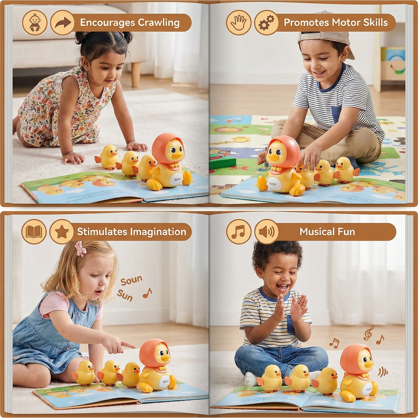 Waddling Duck Family Children’s Toy