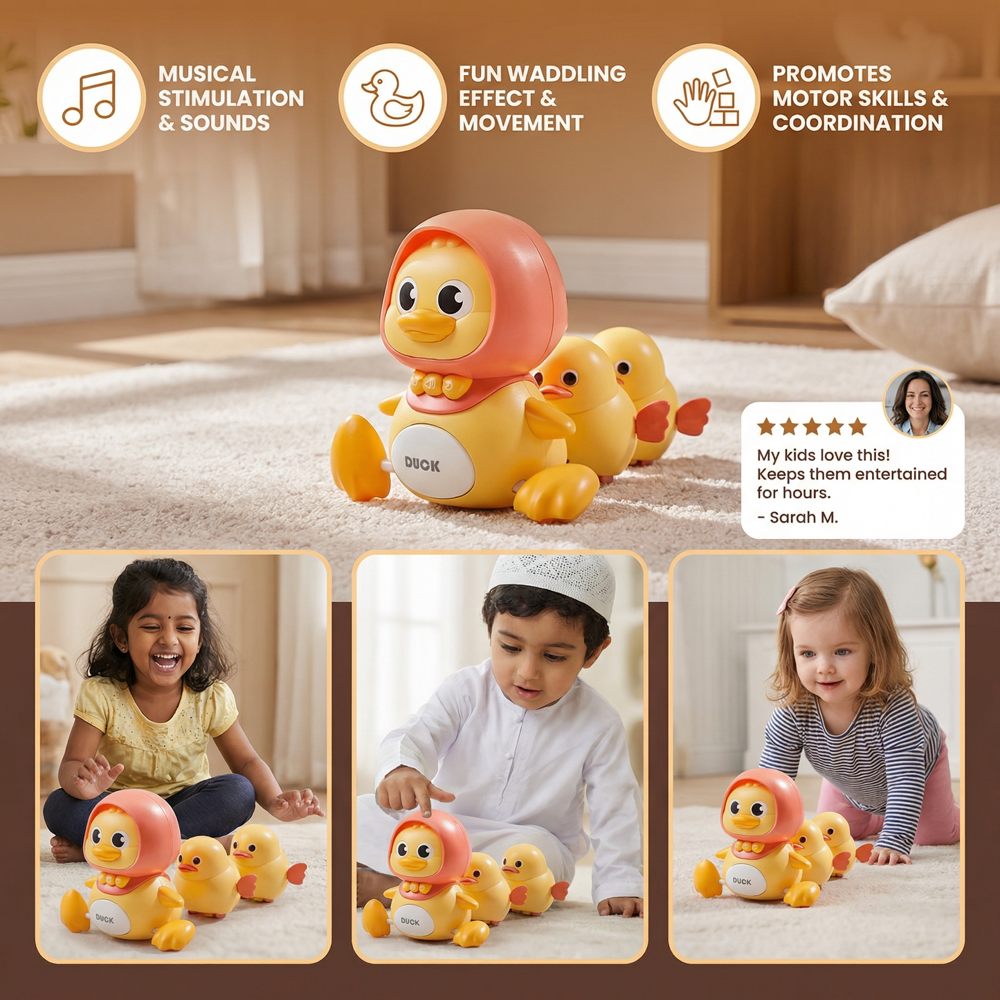 Waddling Duck Family Children’s Toy