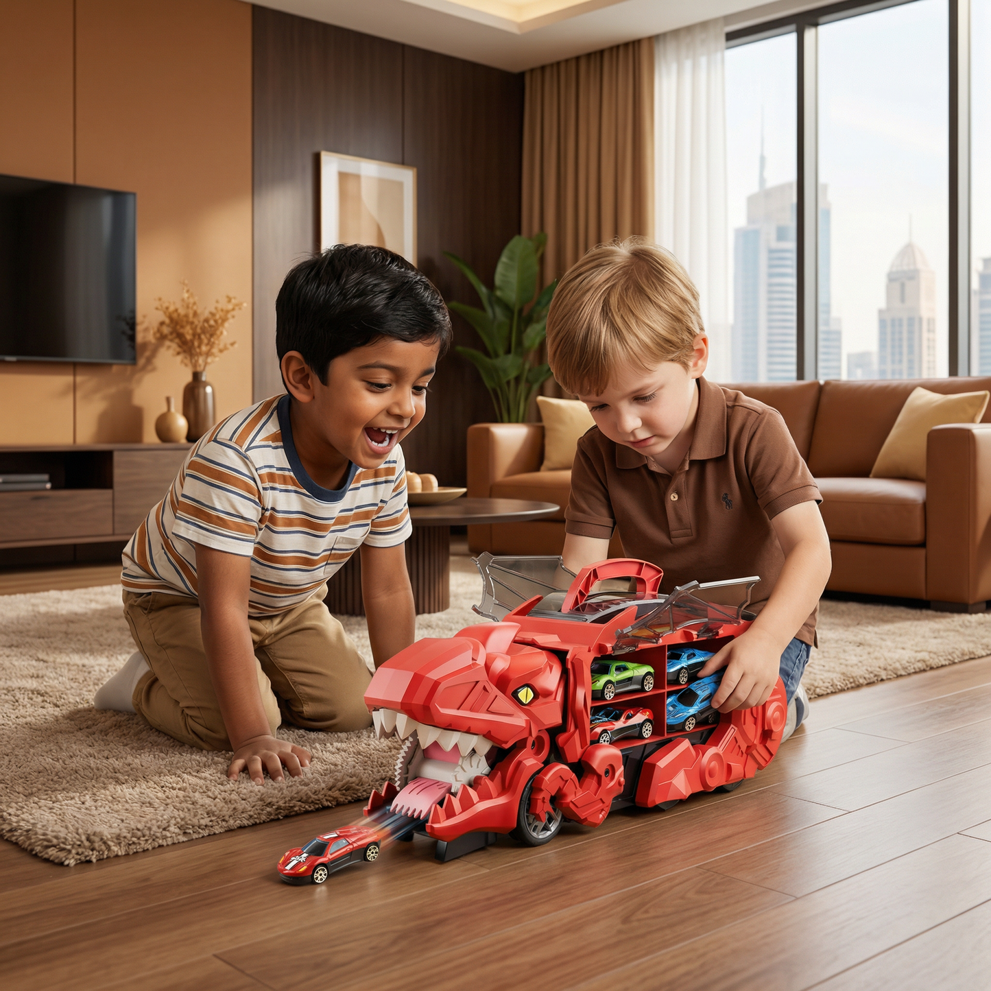 Dinosaur Car Game Truck
