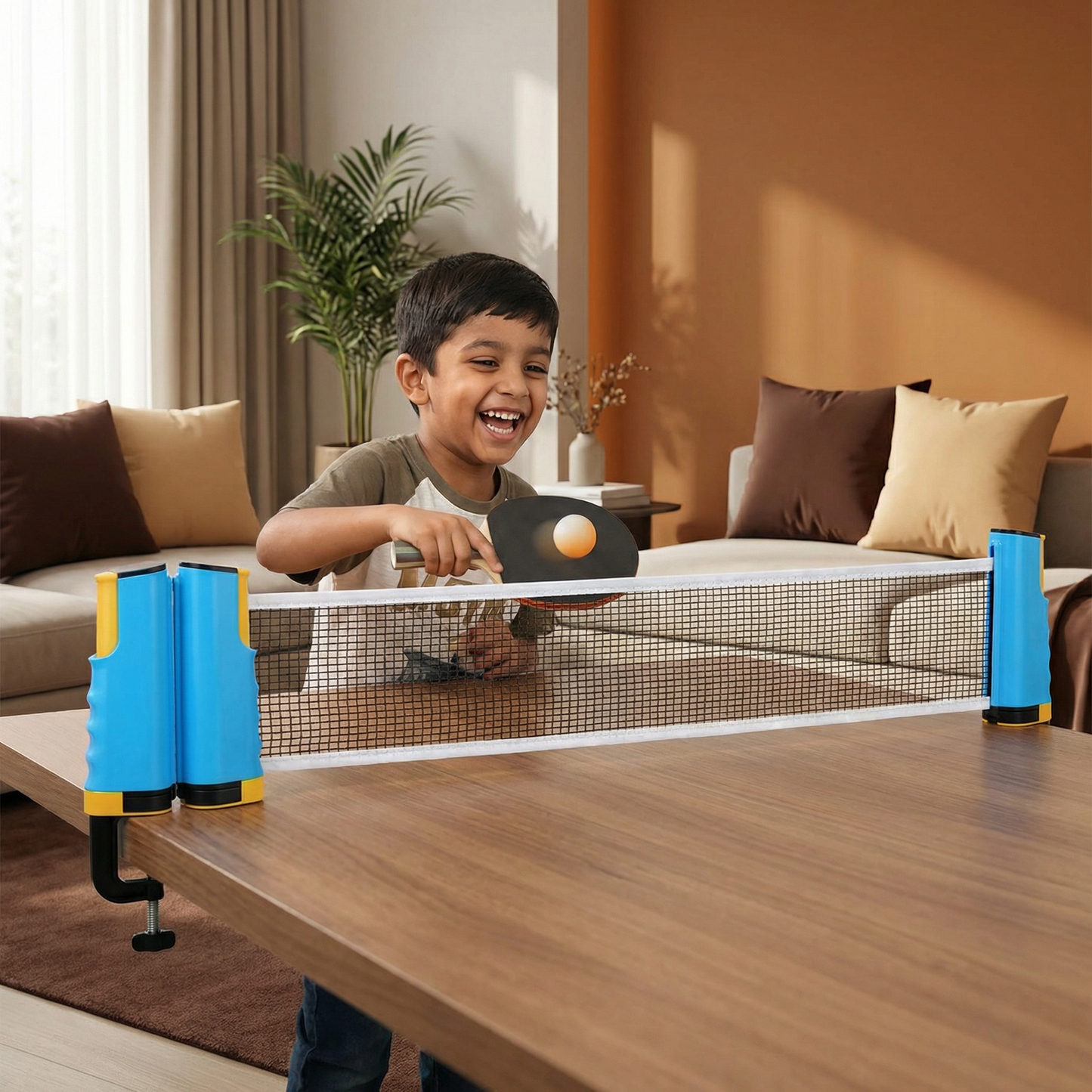 Adjustable table tennis set - Fits any table!