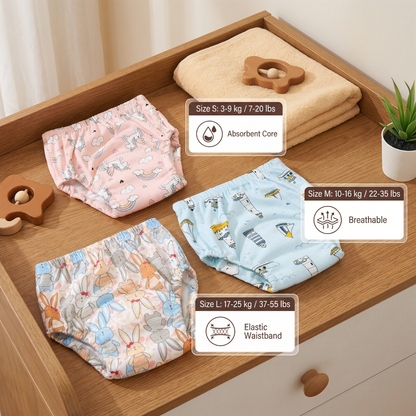 Reusable Training Diapers - Potty Training Made Easy!
