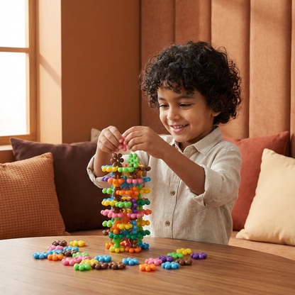 Creative Montessori Snowflake Building Blocks