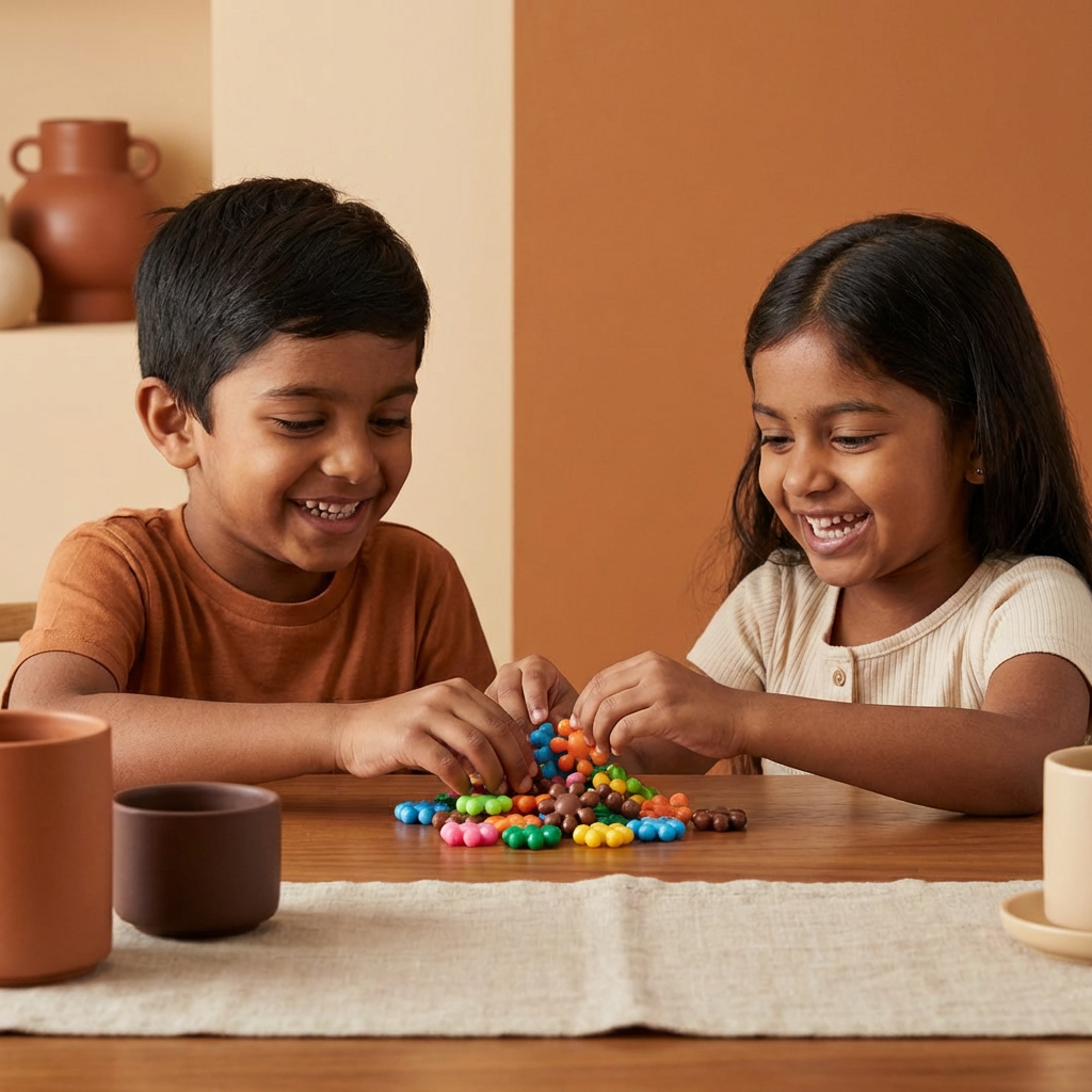 Creative Montessori Snowflake Building Blocks