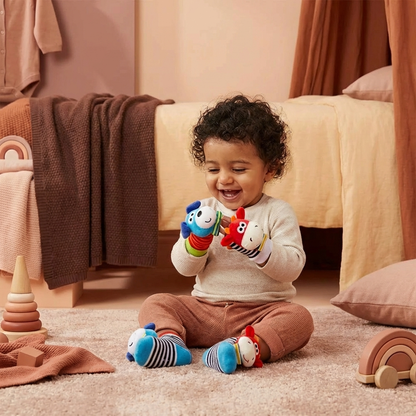 Sensory Baby Plush Socks and Bracelet