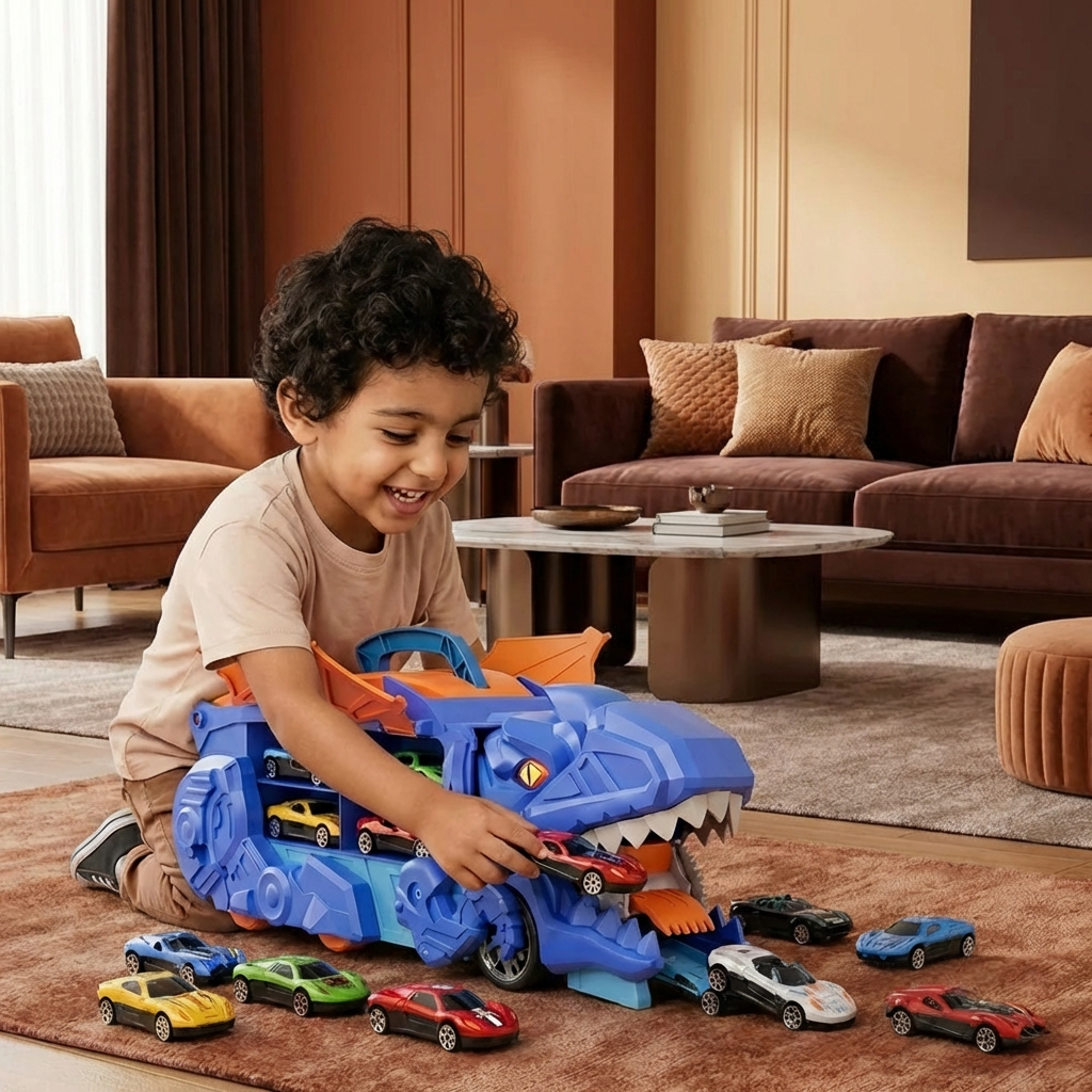 Dinosaur Car Game Truck