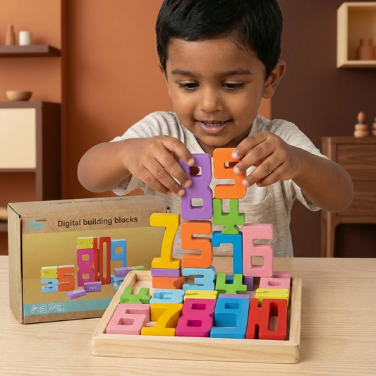 Educational Math and Number Learning Blocks