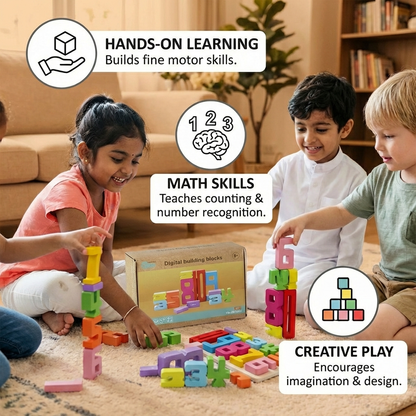 Educational Math and Number Learning Blocks