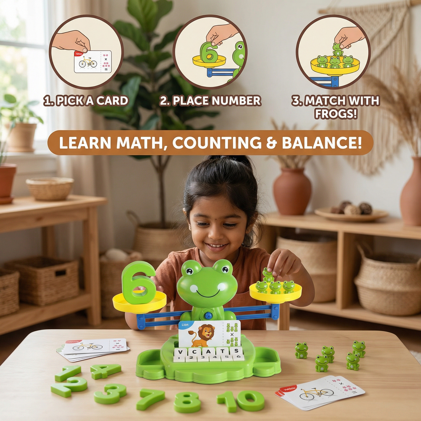 Educational Frog Balance Kids Toy – Making Math Easy!