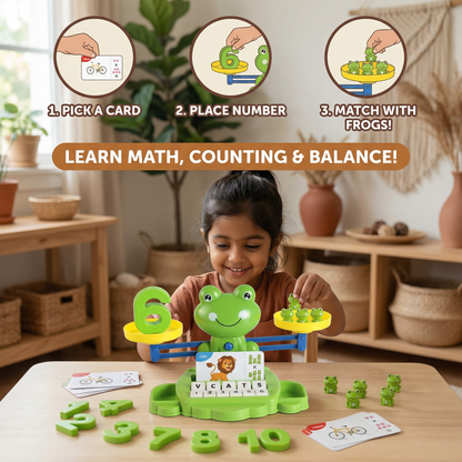 Educational Frog Balance Kids Toy – Making Math Easy!
