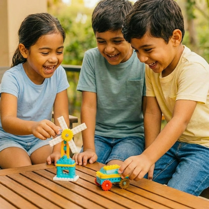 3-in-1 Science and Technology Building Block Playset